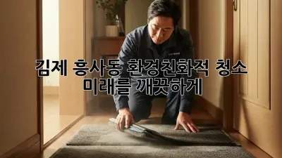 김제 흥사동 환경친화적 청소: 미래를 깨끗하게